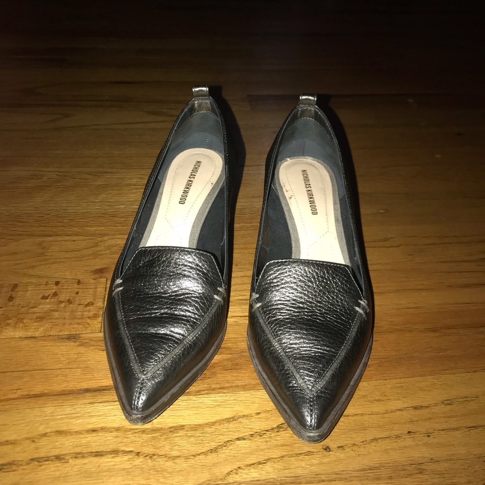 Nicholas Kirkwood black beya block pumps